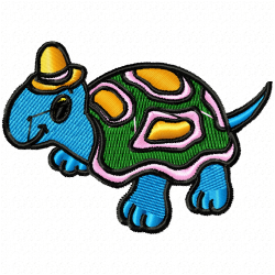 Turtle Embroidery Design 11 Turtle Embroidery Design 11